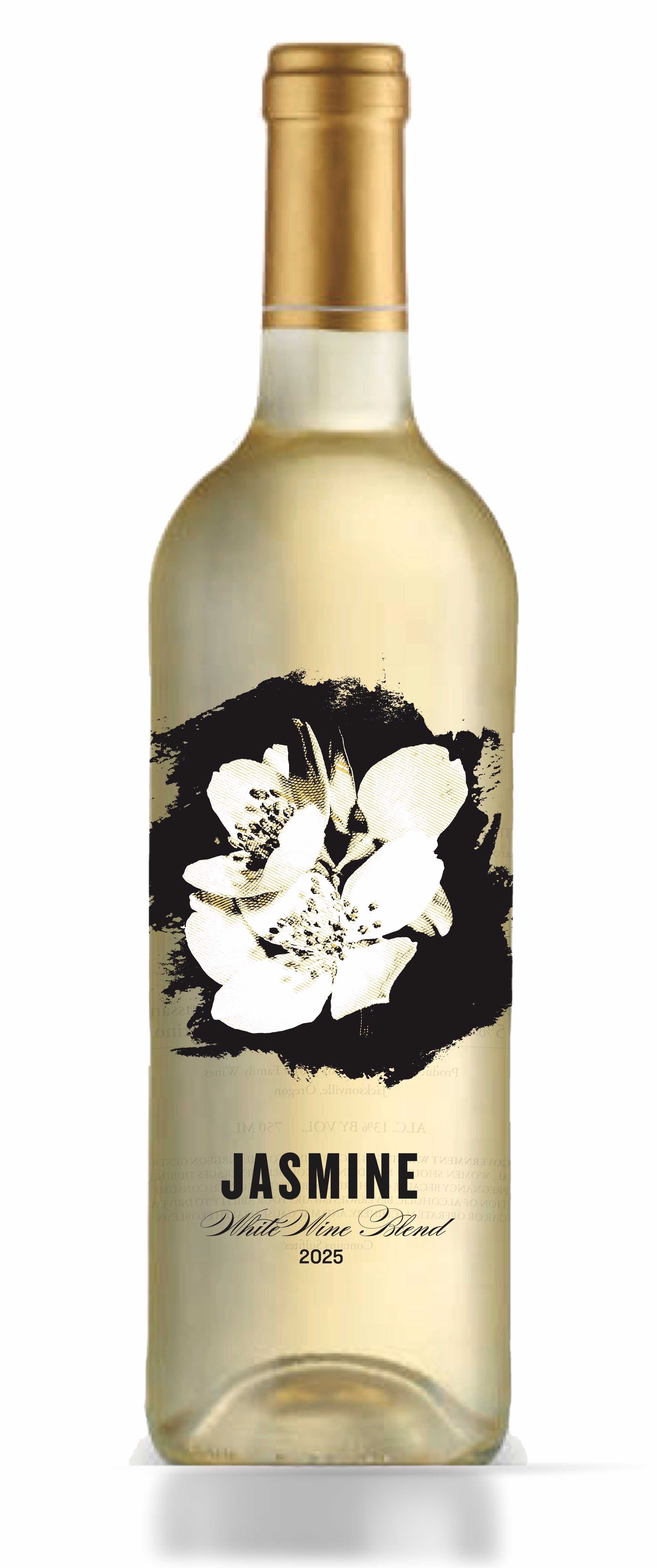 Jasmine wine bottle
